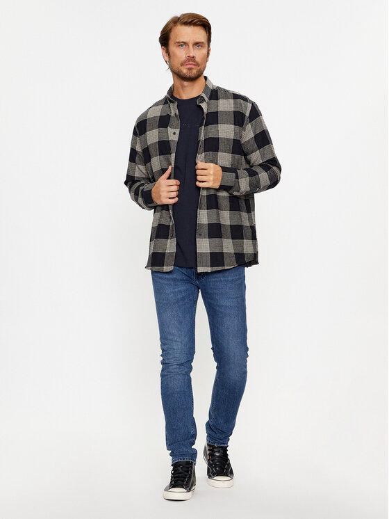Lindbergh Lindbergh Marškinėliai 30-400239 Tamsiai mėlyna Relaxed Fit
