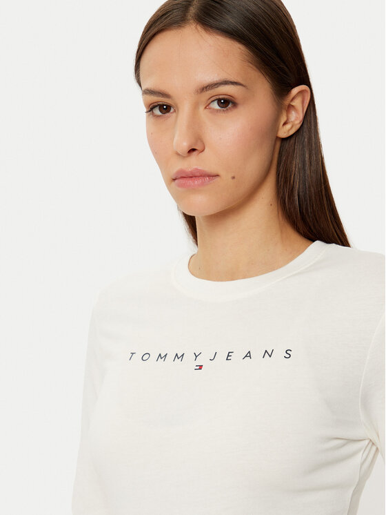 Tommy Jeans Tommy Jeans Palaidinė DW0DW19434 Écru Slim Fit