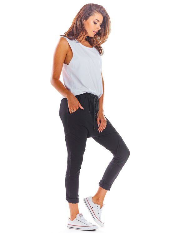 Infinite You Infinite You Spodnie damskie M217 Czarny Basic Fit