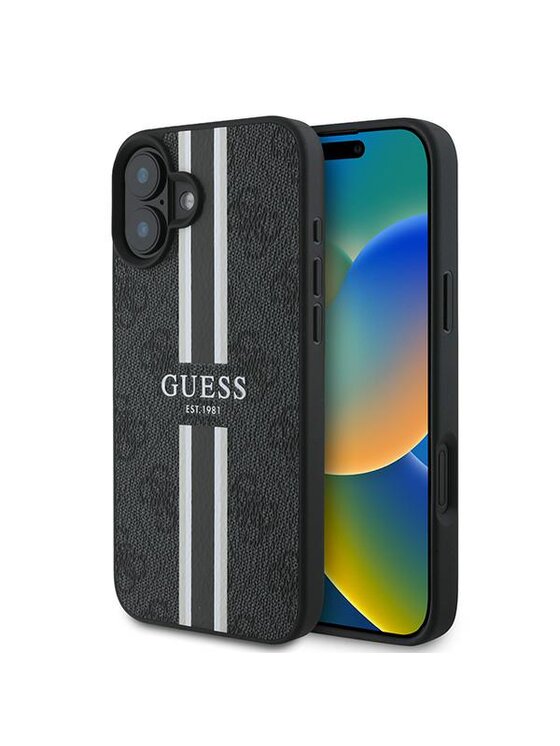 Guess Guess Etui na telefon Apple iPhone 16 Plus Czarny