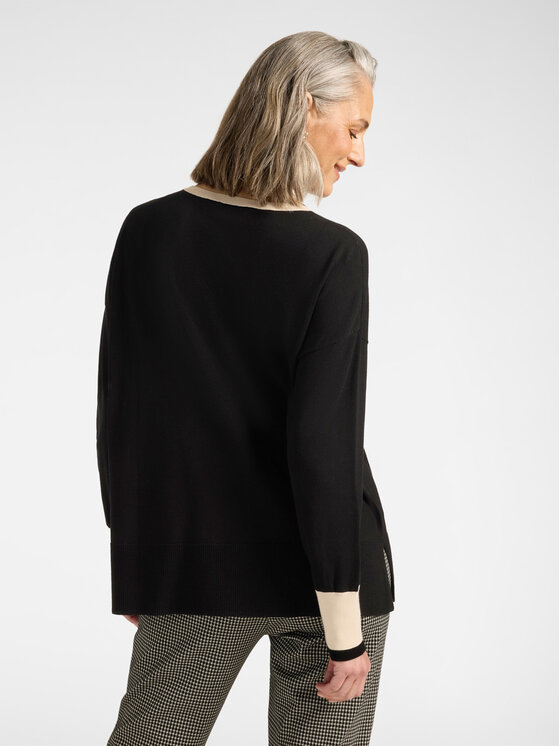 Elena Mirò Elena Mirò Maglione M035Z000796N0A1 Nero Over Fit