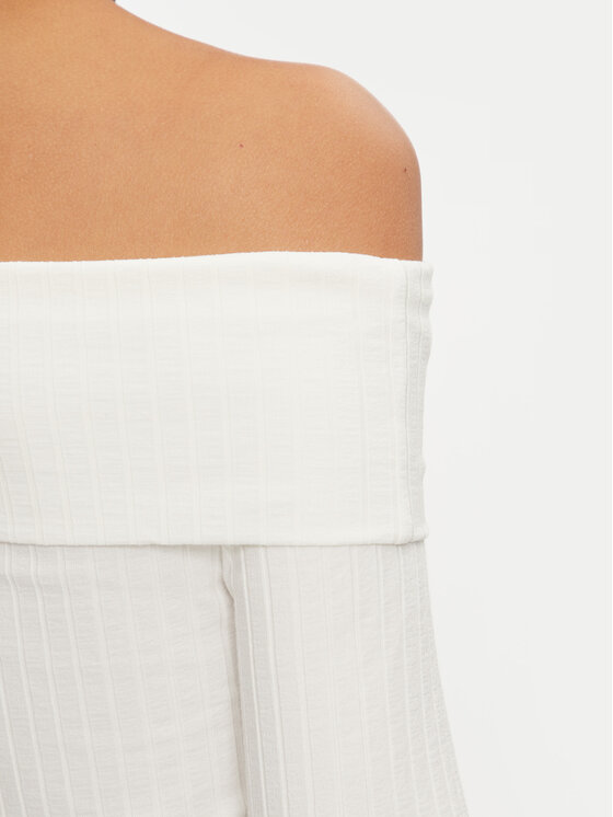 Vila Vila Bluza Ommi 14104637 Bela Regular Fit