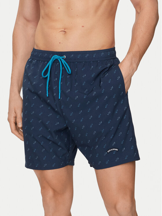 Paul&Shark Pantaloni scurți pentru înot 24415028 Bleumarin Regular Fit