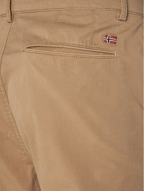 Napapijri Napapijri Chinosy M-Puyo NP0A4H98 Brązowy Slim Fit