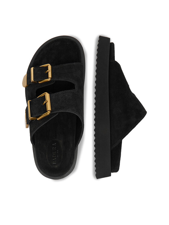 Badura Badura Pantoletten CYCLAMEN-80033-25 Schwarz