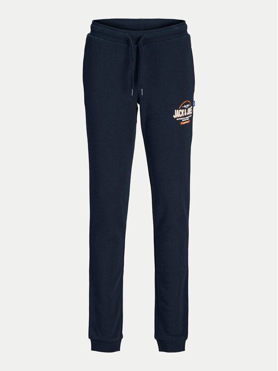 Jack&Jones Junior Jack&Jones Junior Spodnji del trenirke Logo 12258851 Mornarsko modra Slim Fit