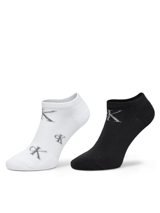 Calvin Klein Jeans Set di 2 paia di calzini corti da donna 701229470 Bianco Modivo