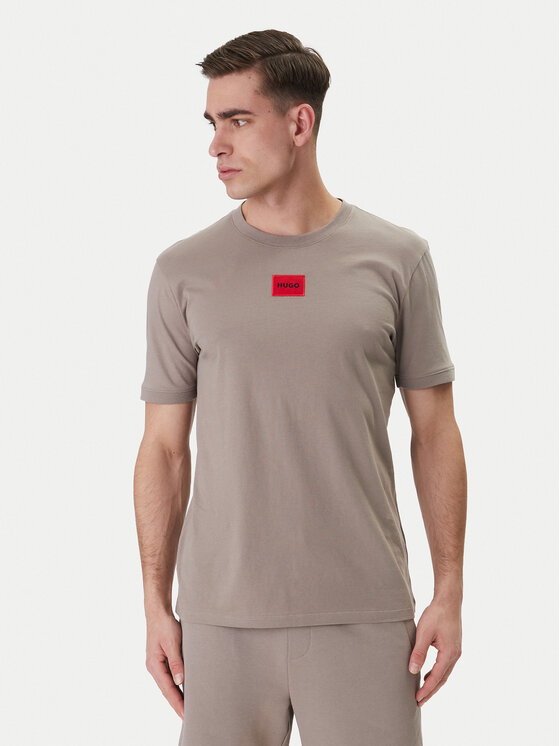 HUGO HUGO T-krekls Diragolino212 50447978 Bēšs Regular Fit