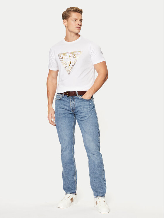 Guess Guess T-Shirt M5RI49 K9RM1 Weiß Regular Fit