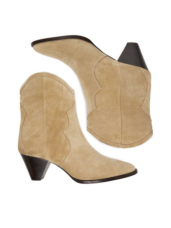 Badura Badura Cizme și botine cowboy EO-APRIL-25FW217 Bej