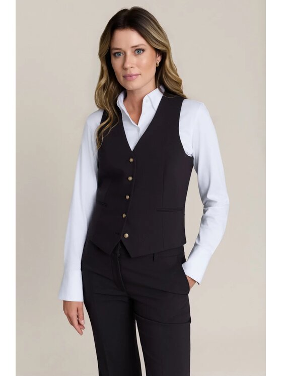 Lancerto Lancerto Kamizelka Antonella KA073126000014 Brązowy Regular Fit