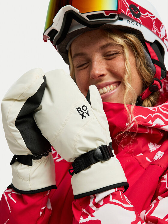 Roxy Roxy Rękawice snowboardowe Jetty Solid ERJHN03267 Biały
