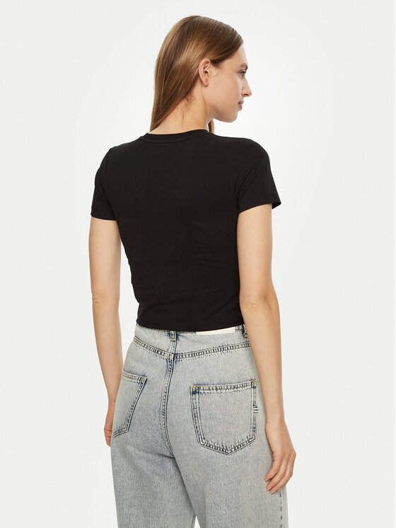Guess Jeans Guess Jeans T-shirt W5RI59 J1314 Crna Regular Fit
