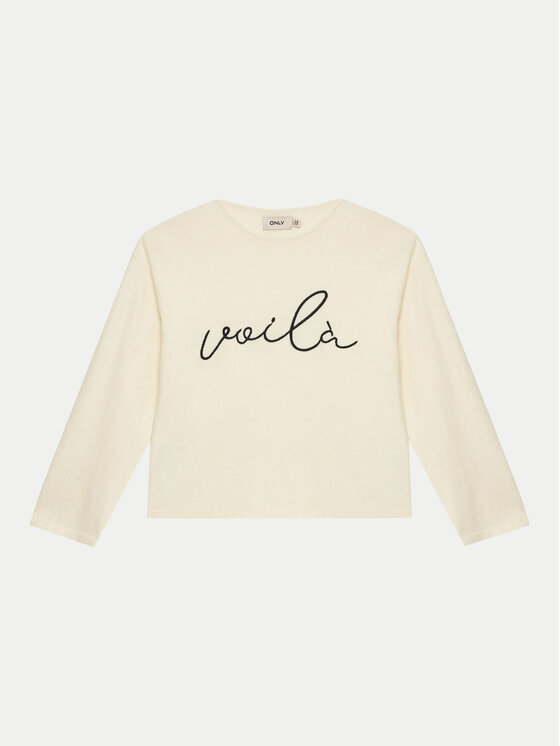 Kids ONLY Felpa 15339602 Beige Regular Fit, taglia : 134_140