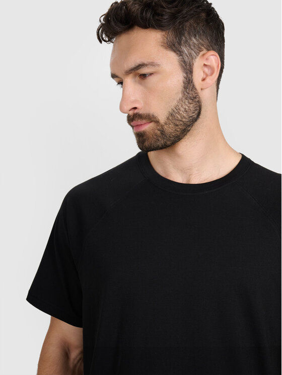4F 4F T-Shirt EASY WEAR Czarny Oversize