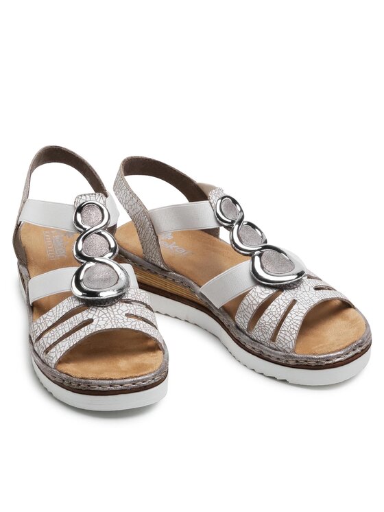 Rieker Rieker Sandalen 679L4-80 Weiß