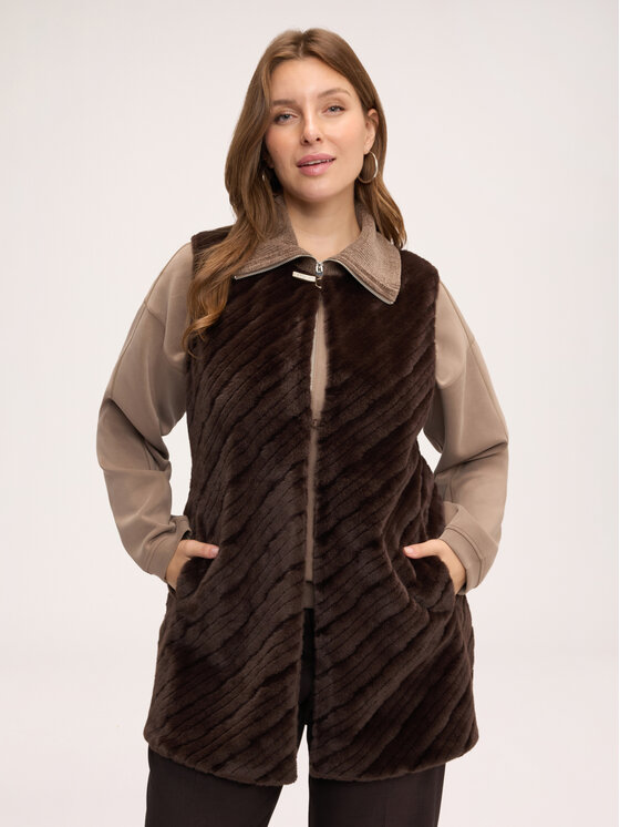 Fiorella Rubino Fiorella Rubino Cappotto invernale S061E003978N022 Marrone Regular Fit