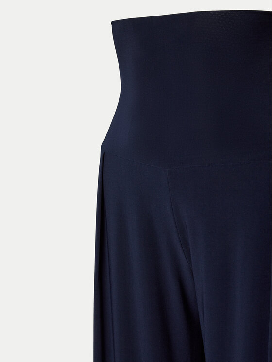 NORMA KAMALI NORMA KAMALI Palazzo nohavice KK2247PL014951 Tmavomodrá Wide Leg