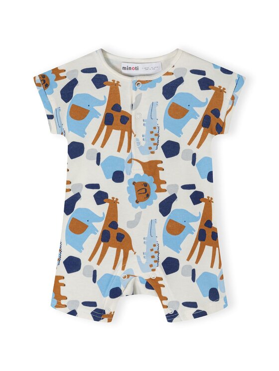 MINOTI MINOTI Komplet 2 par pajacy 24babypack19 Błękitny