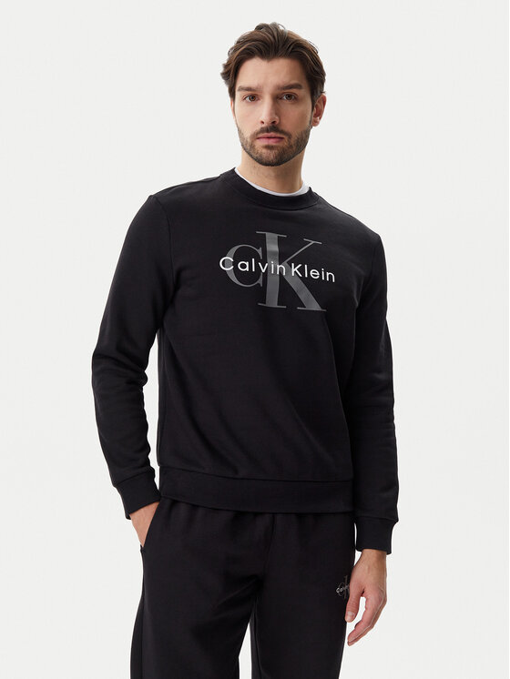 Calvin Klein Jeans Bluza LV040BM801 Czarny Regular Fit