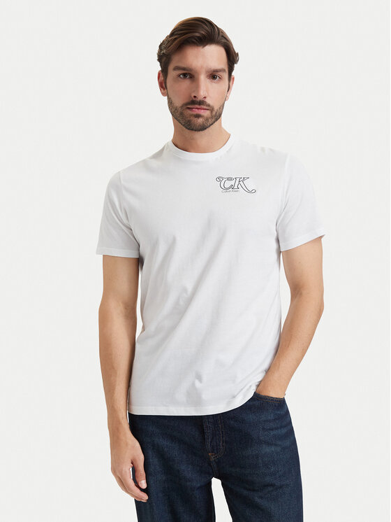 Calvin Klein Jeans Calvin Klein Jeans T-särk LV04RH819G Valge Regular Fit