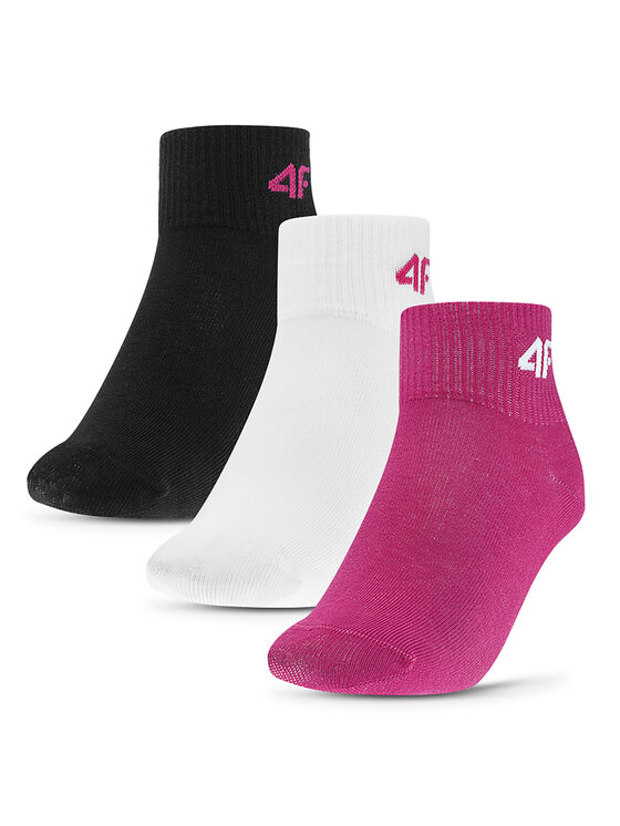 4F 4F 3er-Set niedrige Kindersocken 4FJWAW23USOCF228 Bunt