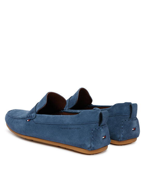 Tommy Hilfiger Tommy Hilfiger Mokasyny Core Hilfiegr Suede Driver FM0FM05789 Niebieski
