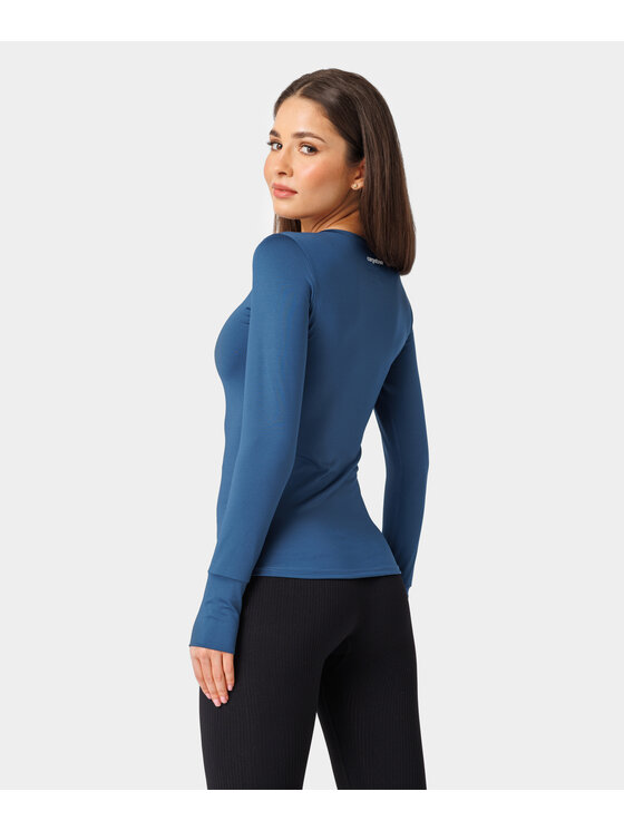 Carpatree Carpatree Top Classic longsleeve Niebieski Fitted Fit