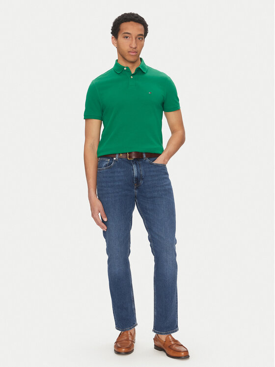 Tommy Hilfiger Tommy Hilfiger Polokošeľa 1985 MW0MW17770 Zelená Regular Fit