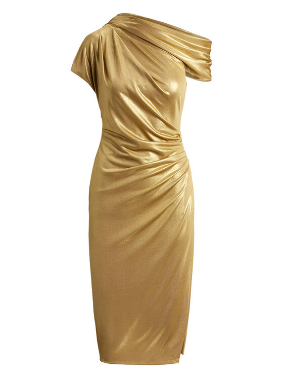 LAUREN RALPH LAUREN LAUREN RALPH LAUREN Kokteilinė suknelė 253P03414002 Auksinė Slim Fit