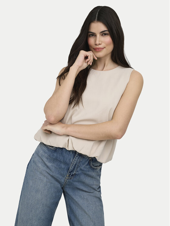 ONLY ONLY Top Aris 15364287 Béžová Loose Fit