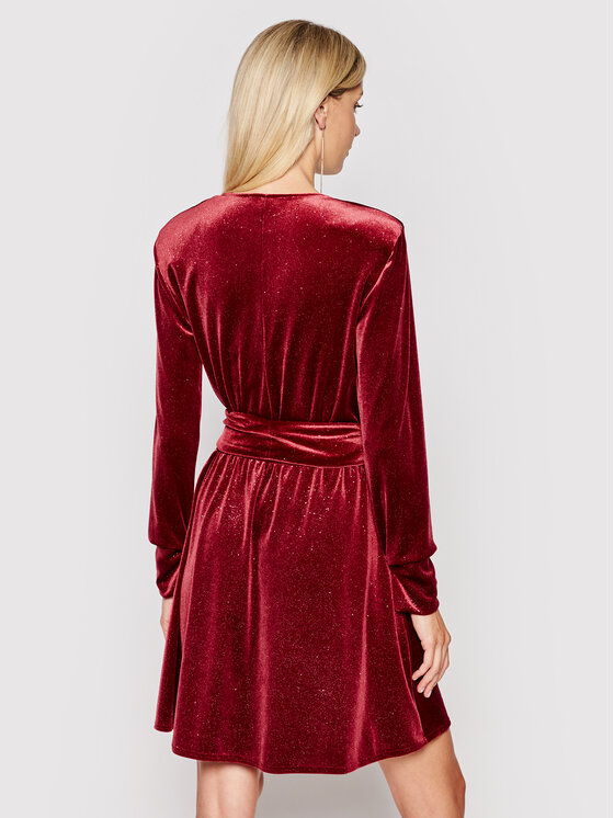 MAX&Co. MAX&Co. Coctailkleid Perla 86219521 Dunkelrot Regular Fit