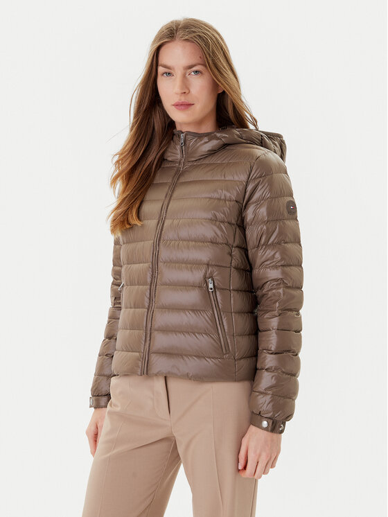 Tommy Hilfiger Kurtka puchowa WW0WW46788 Brązowy Regular Fit
