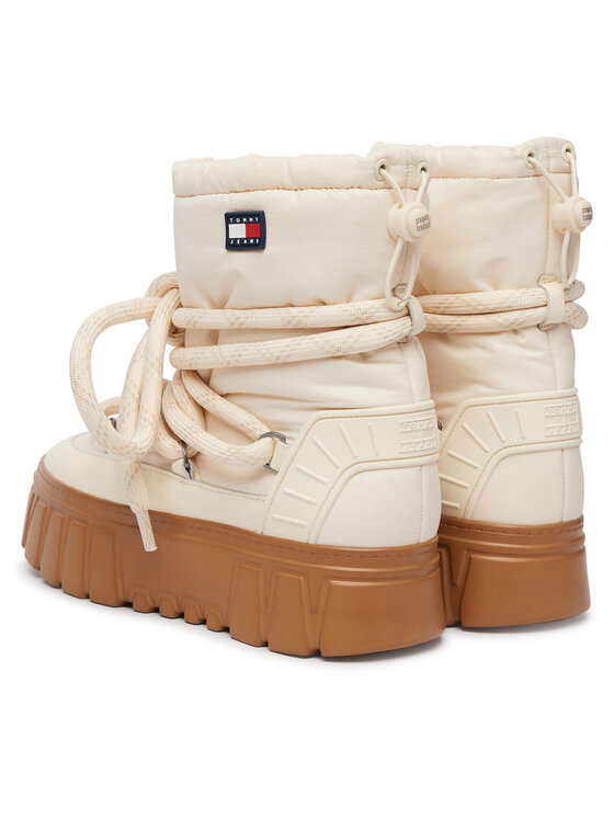 Tommy Jeans Tommy Jeans Апрески Tjw Platform Nylon Snowboot Wl EN0EN03163 Кремав