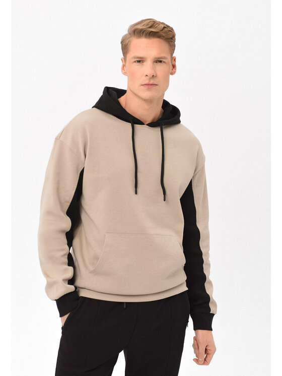 Volcano Volcano Bluza B-BLOCK Beżowy Regular Fit