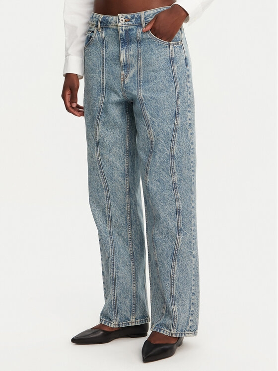 HUGO HUGO Farmer Leni 50531726 Kék Loose Fit