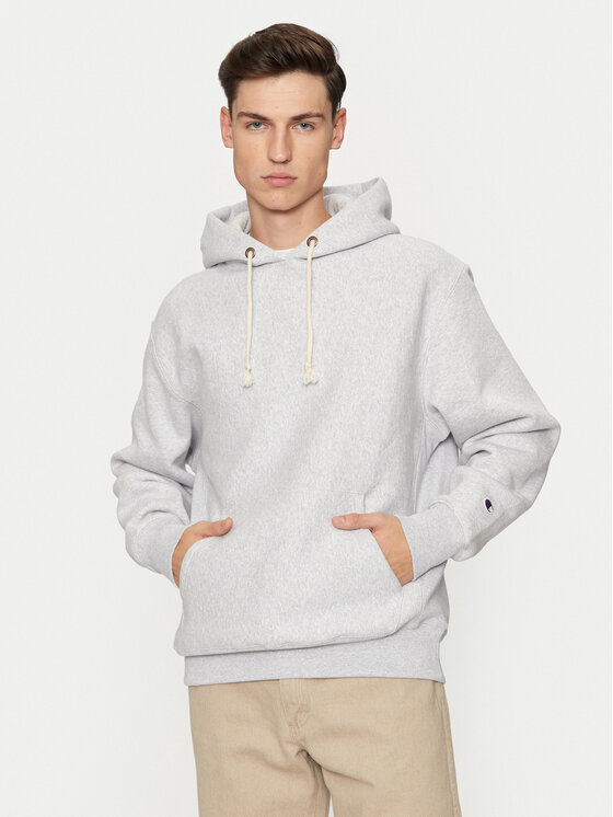 Champion Mikina 220705 Sivá Relaxed Fit