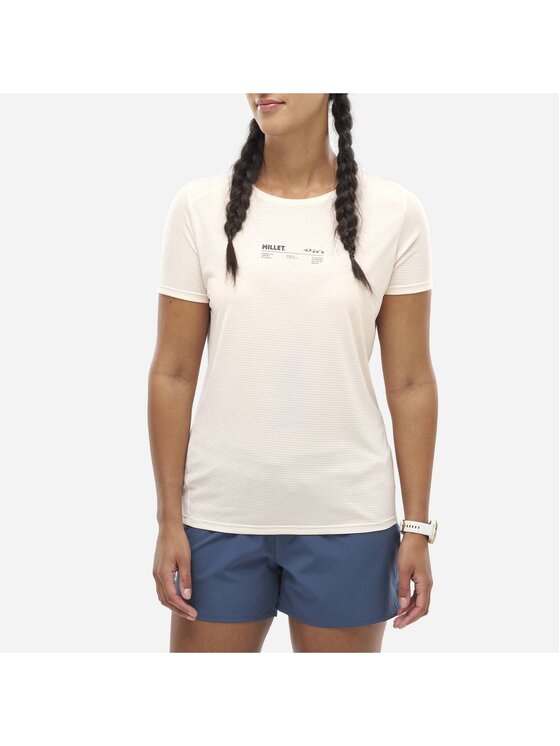 Millet Millet T-Shirt Intense Essential Ts Ss W Écru Active Fit