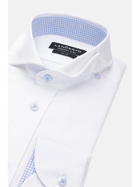 Lancerto Lancerto Koszula Riley KO073120000004 Biały Slim Fit
