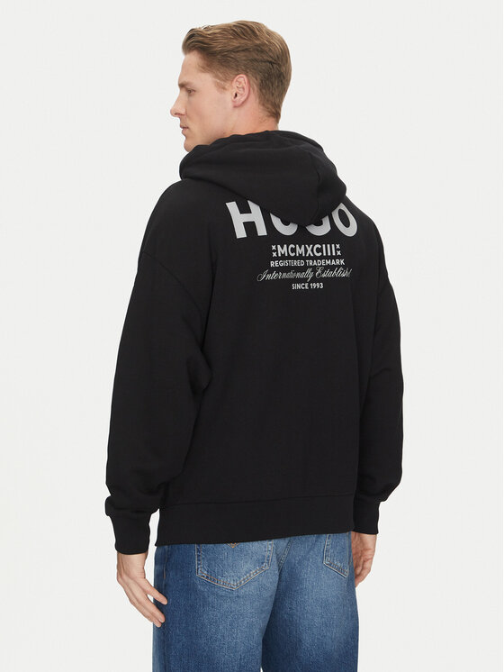 HUGO HUGO Світшот Nardimez 50520017 Чорний Loose Fit