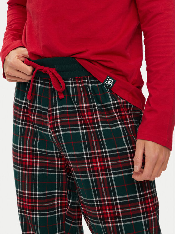 Henderson Henderson Piżama Honest 41914 Czerwony Regular Fit