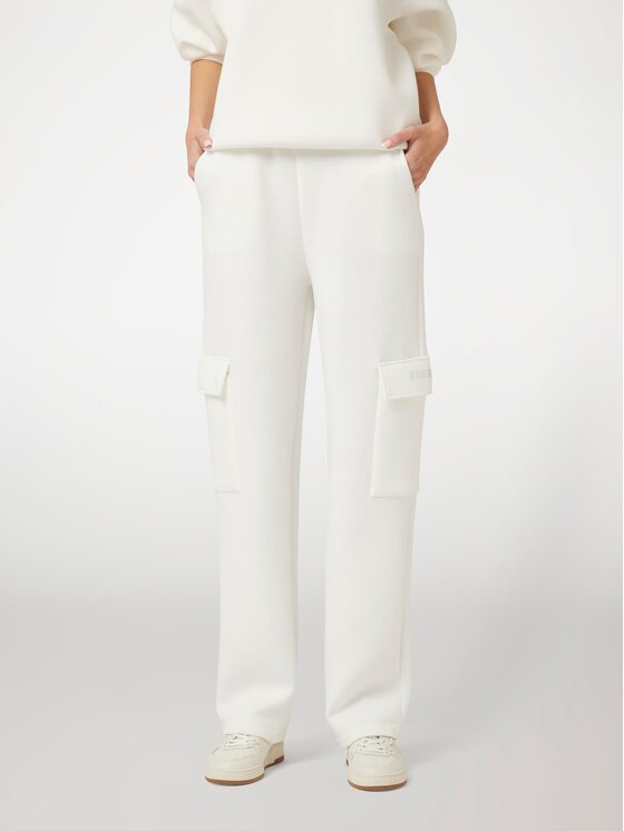 Guess Guess Kalhoty z materiálu 169839 Béžová Slim Fit