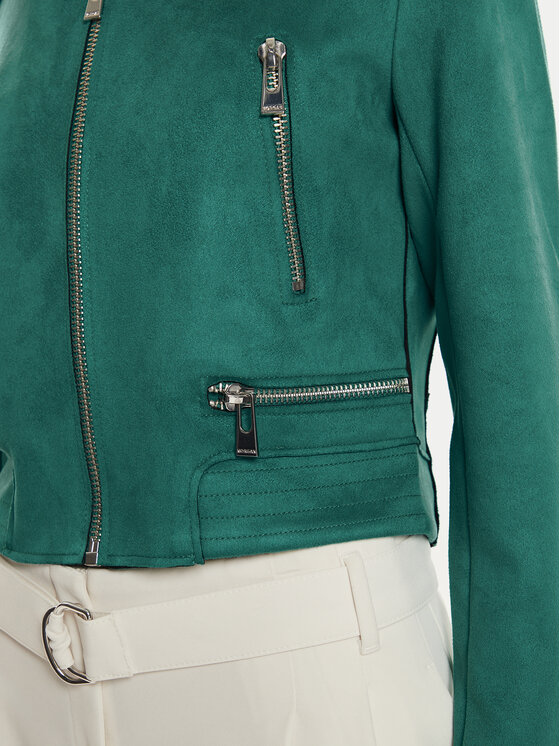 Morgan Morgan Giacca in similpelle 222-GSUD Verde Regular Fit