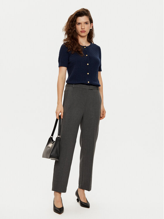 Tommy Hilfiger Tommy Hilfiger Kardigan WW0WW43958 Granatowy Regular Fit