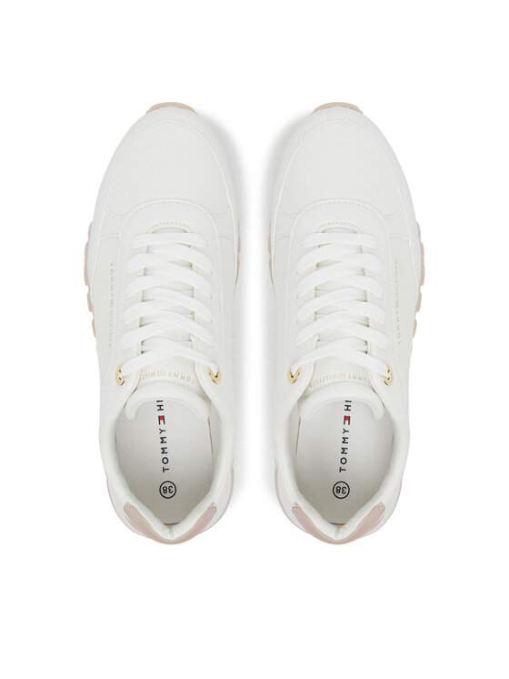Tommy Hilfiger Tommy Hilfiger Laisvalaikio batai Low Cut Lace-Up T3A9-33996-1355A Balta