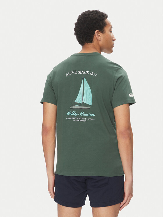 Helly Hansen Helly Hansen Футболка Shoreline 54601 Зелений Regular Fit