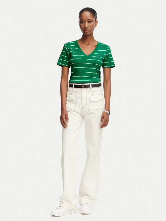 Tommy Hilfiger Tommy Hilfiger T-shirt New Cody WW0WW40584 Verde Slim Fit