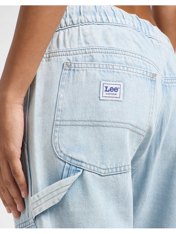 Lee Lee Jeansy Drawstring Pull On Niebieski Tapered Fit