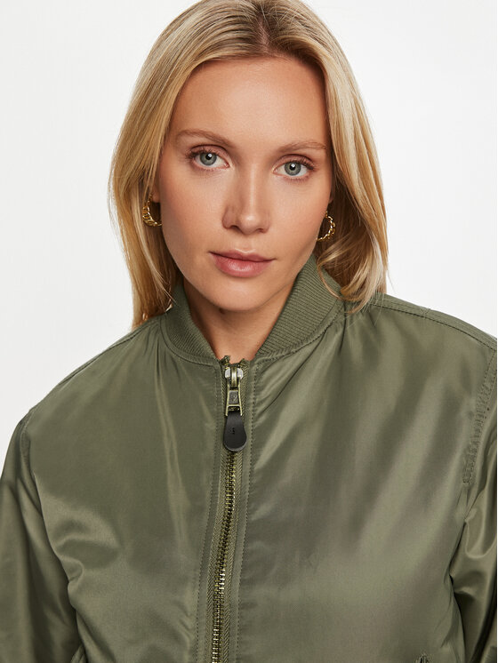 Guess Jeans Guess Jeans Bomber jakna W4YL01 WG932 Khaki Regular Fit