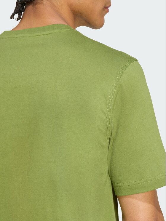adidas adidas T-Shirt Trefoil Essentials Tee Zielony Regular Fit